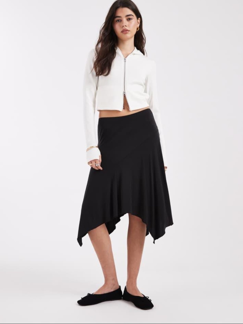 Viral Cotton On Asymmetrical low rise skirt size xxs
